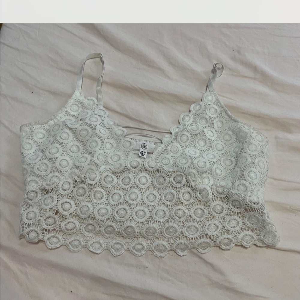 Lace Cropped Tank Top